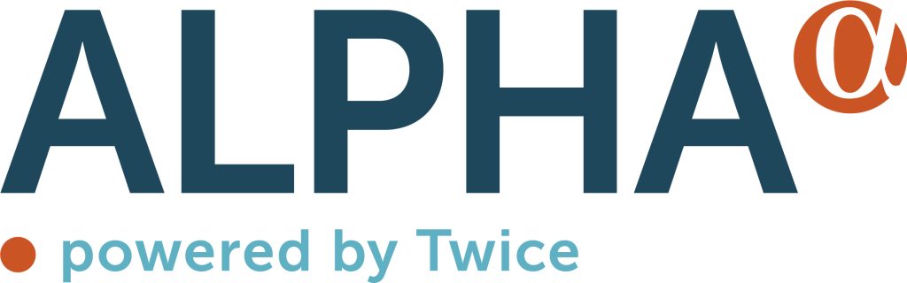 Logo Alpha powered by Twice