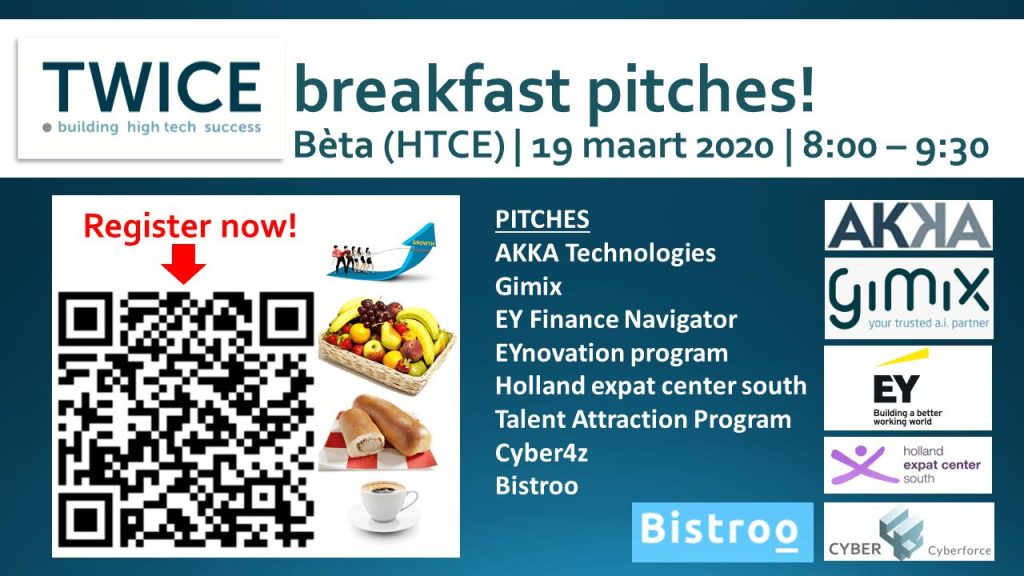 Twice breakfast pitches 19 maart 2020